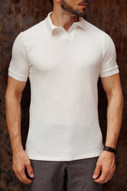 Polo Texturizada Matera – Off-White