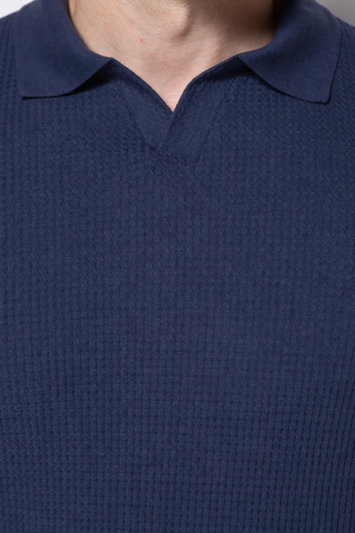Polo Texturizada Matera – Azul-Marinho