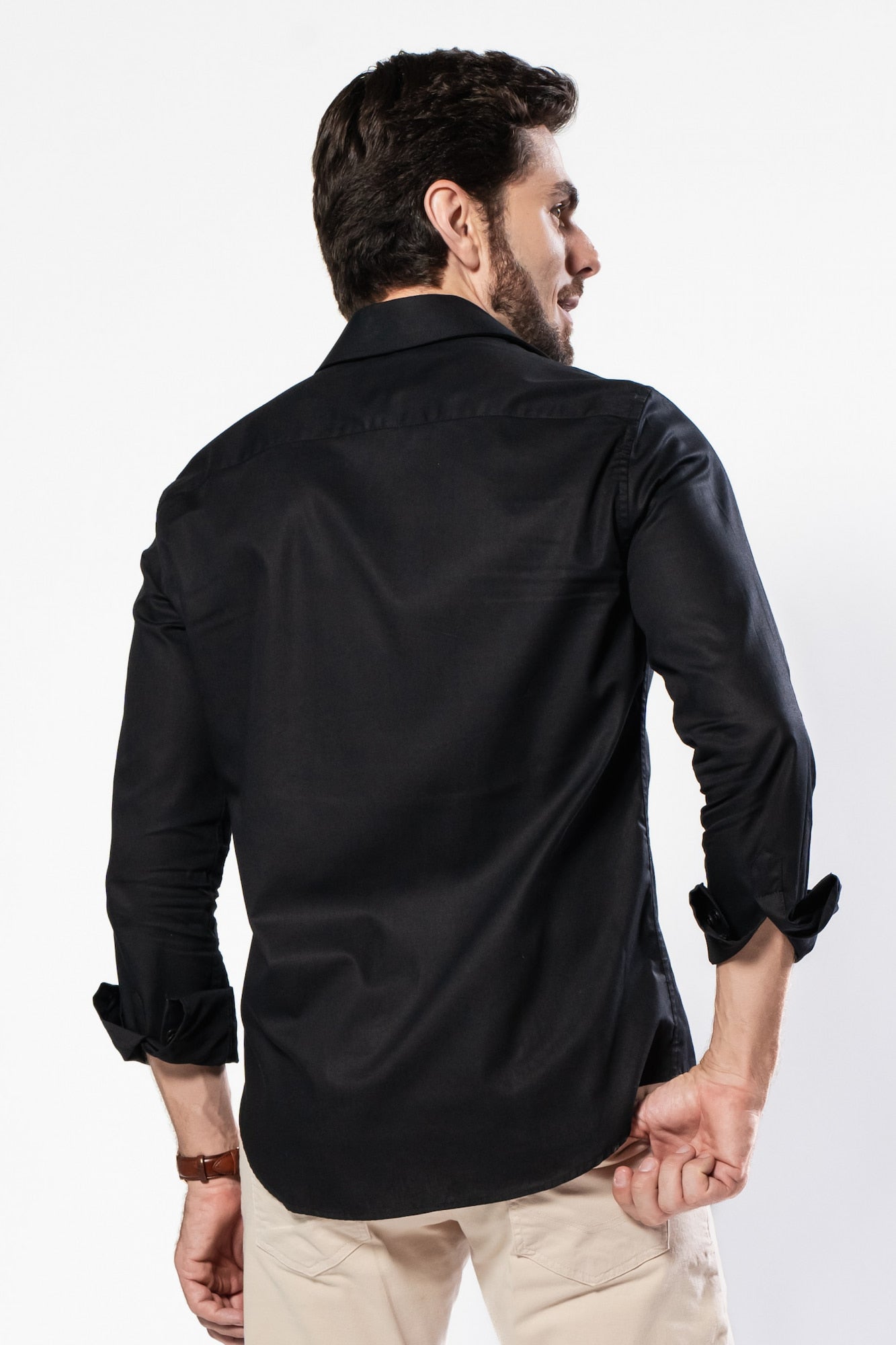 Camisa 100% Algodão - Coleção Clássica Preta
