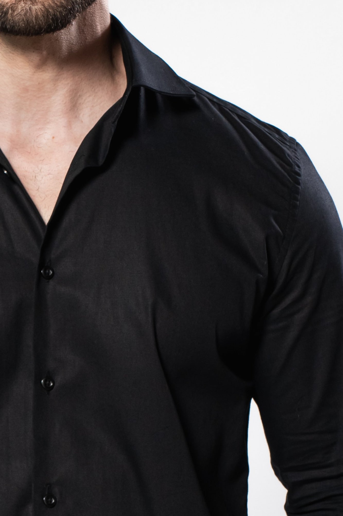 Camisa 100% Algodão - Coleção Clássica Preta