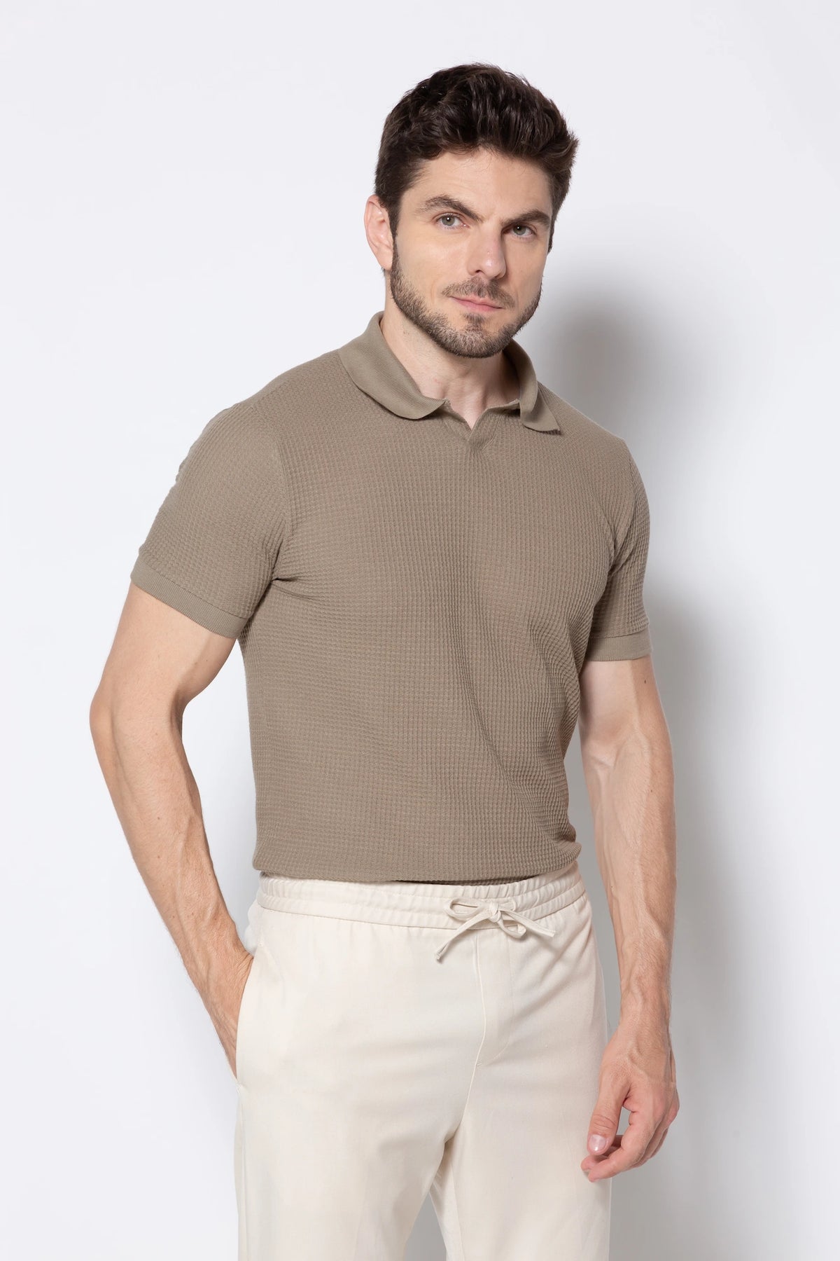 Kit 3x Polo Texturizada Matera