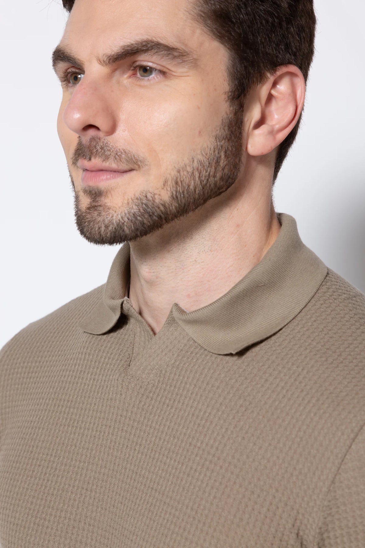 Polo Texturizada Matera – Verde Oliva