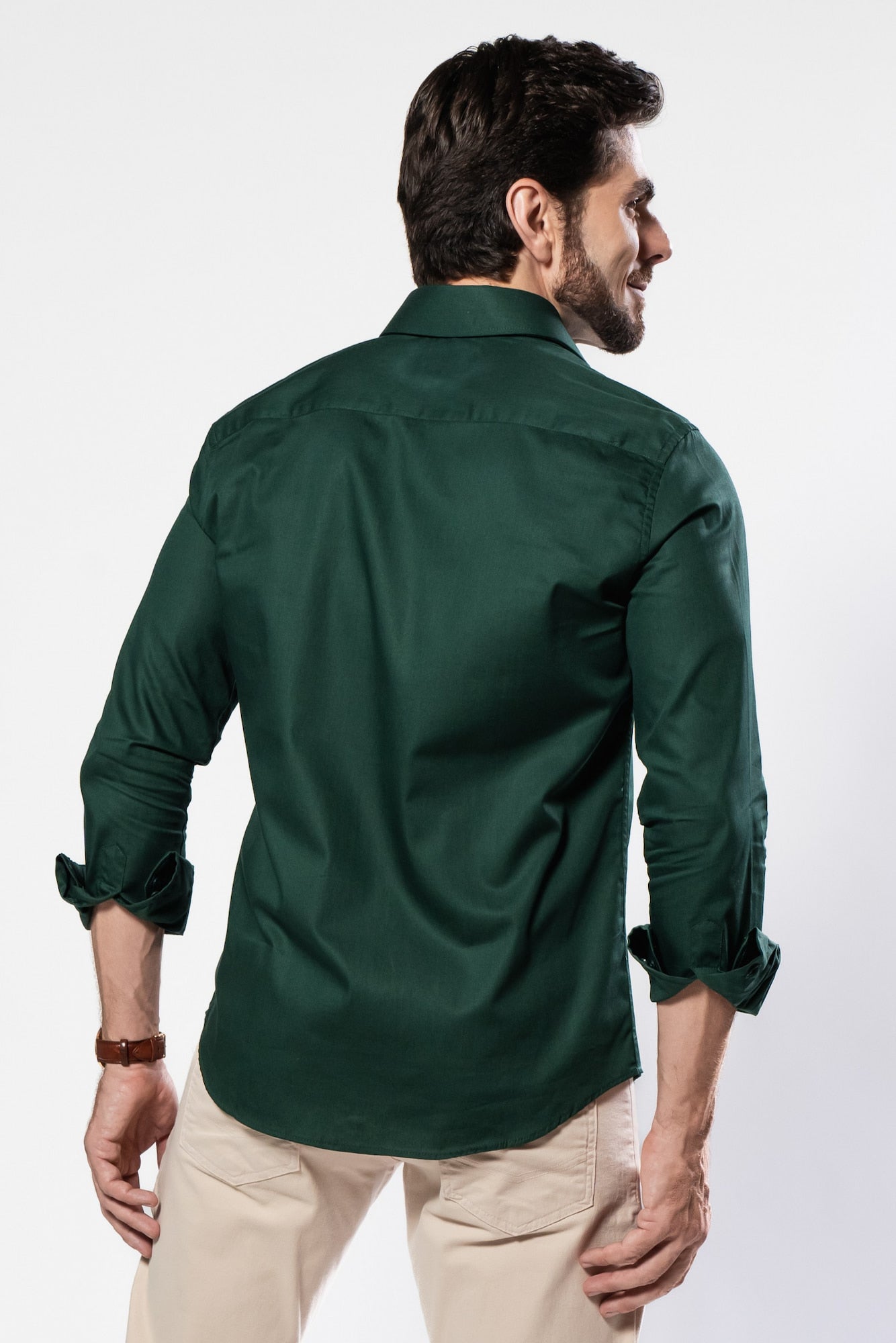 Camisa 100% Algodão - Coleção Clássica Verde Petróleo