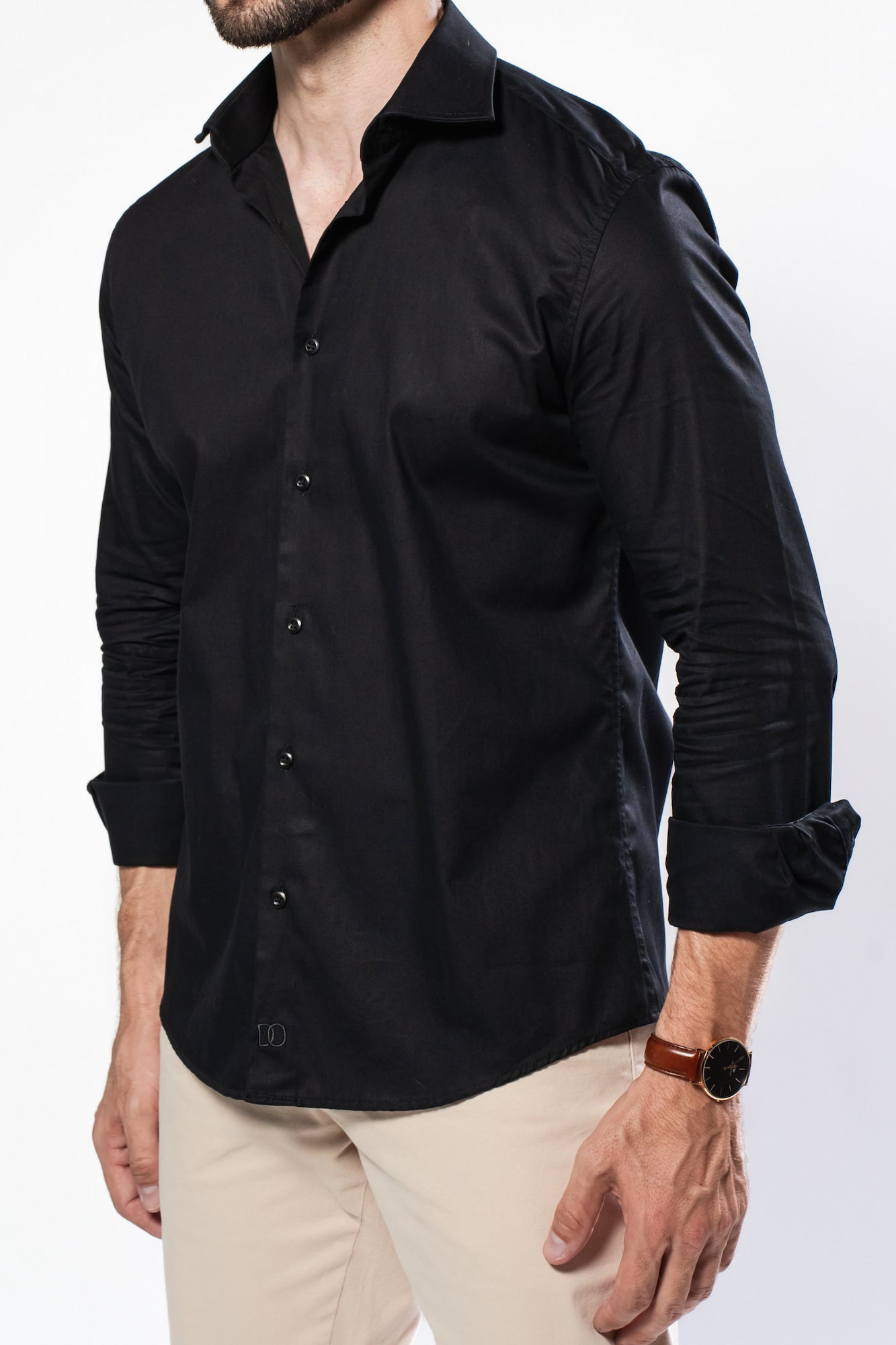 Camisa 100% Algodão - Coleção Clássica Preta