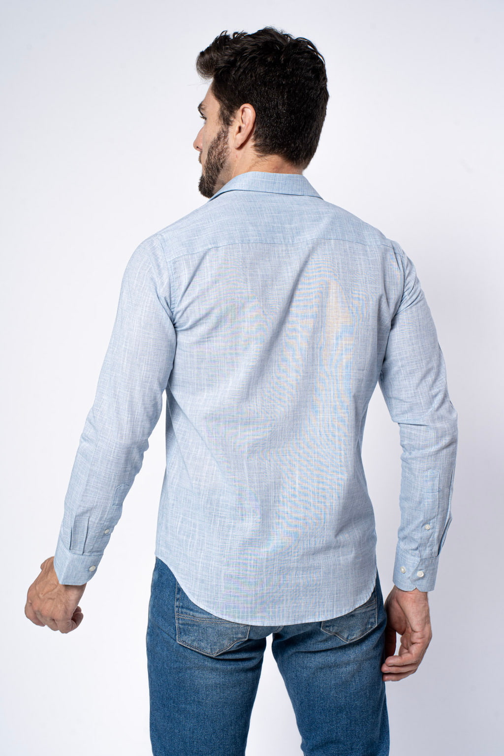 Camisa Algodão Flame Azul Claro