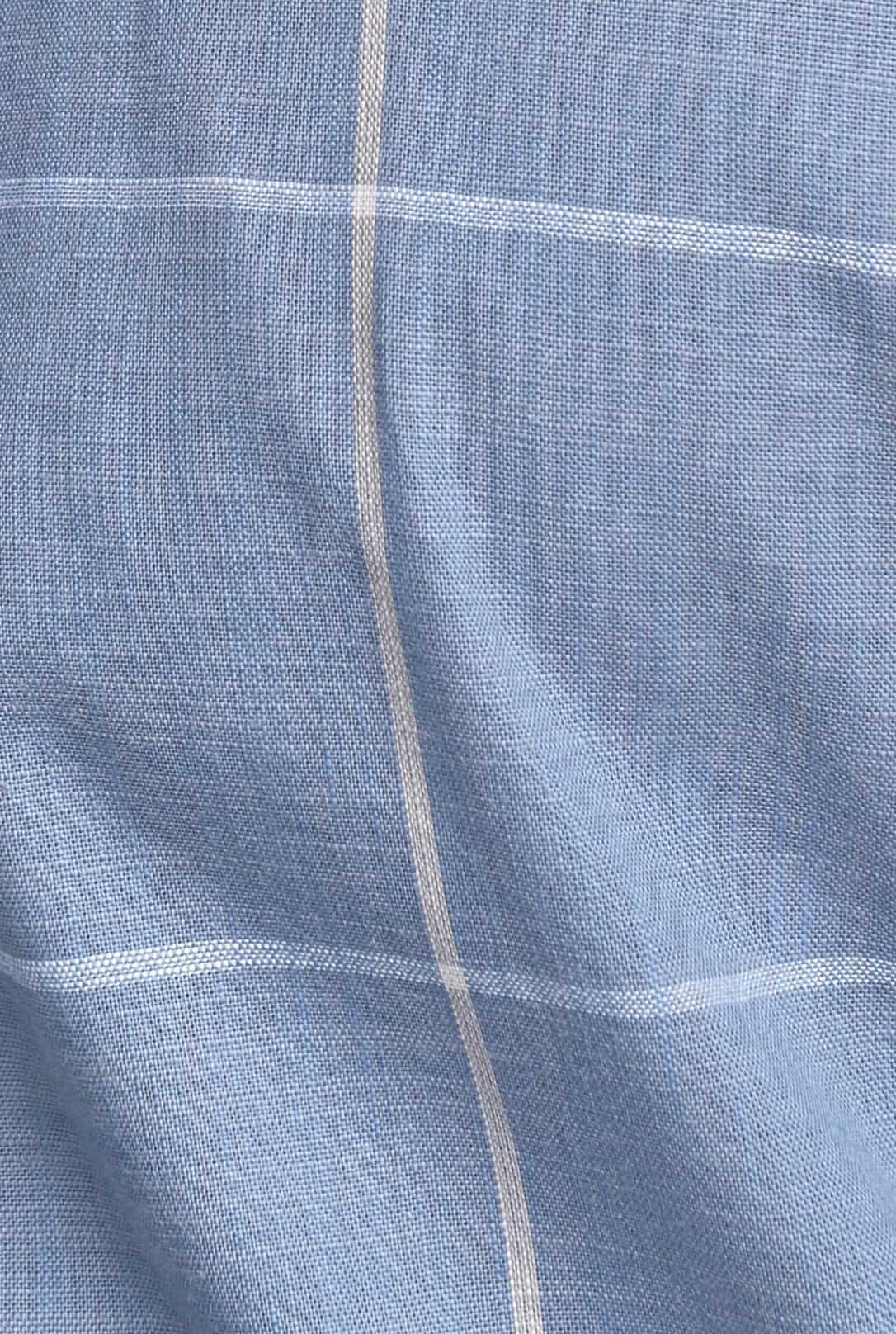 Camisa Algodão Max Xadrez Azul