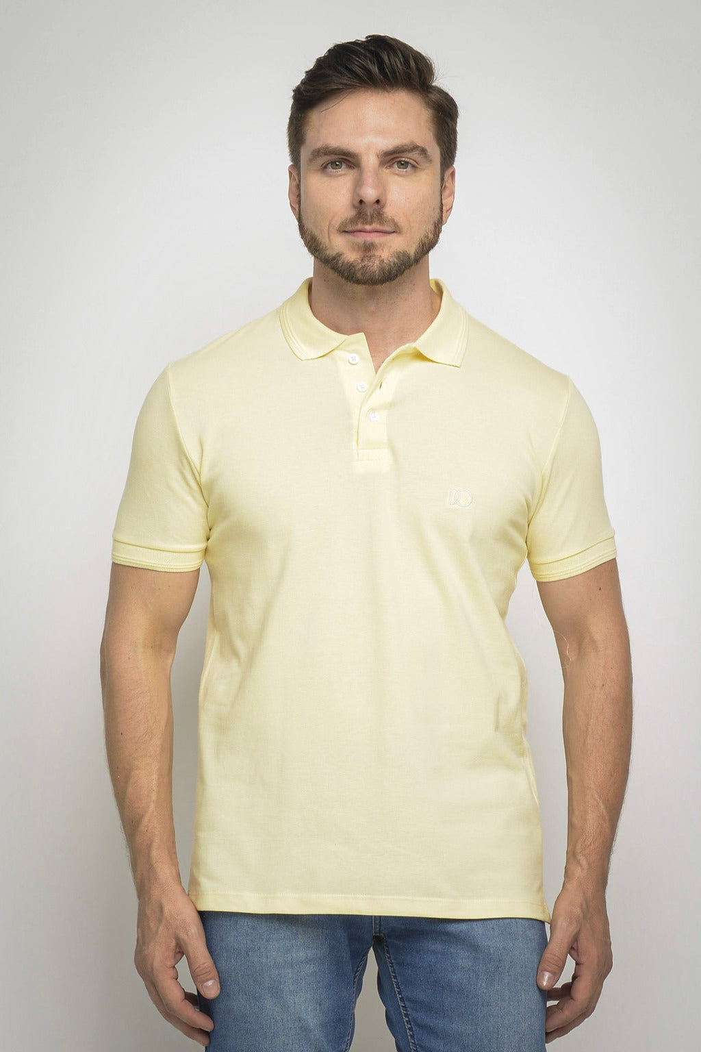 Polo Piquet Gold Contínua Amarela
